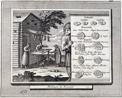 Muscovia mønter og skomager af Unknown artist