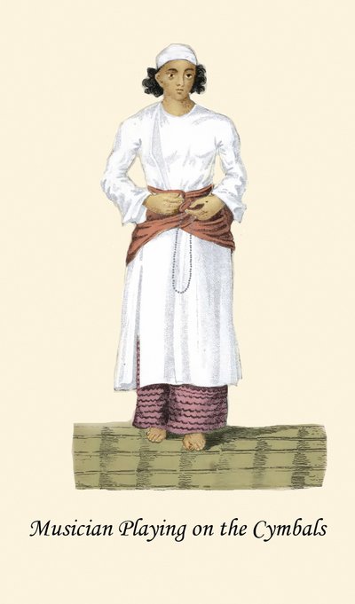 Musiker, der spiller på bækkener af Unknown Artist