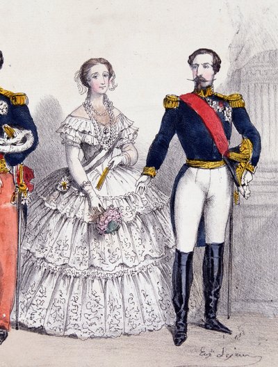 Napoleon III og Eugenie af Unknown artist