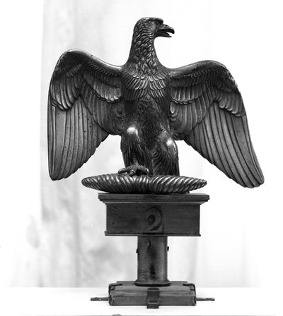 Napoleonskrigene: flagbærende stilk brugt under det russiske felttog. Milano, Museo del Risorgimento. af Unknown artist