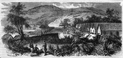 Ny Kaledonien - bodsmanden på øen Nou - Indgravering af 1870 af Unknown artist
