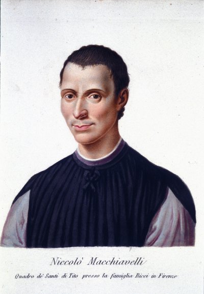 Niccolo di Bernardo dei Machiavelli (Nicolas Machiavel af Unknown artist
