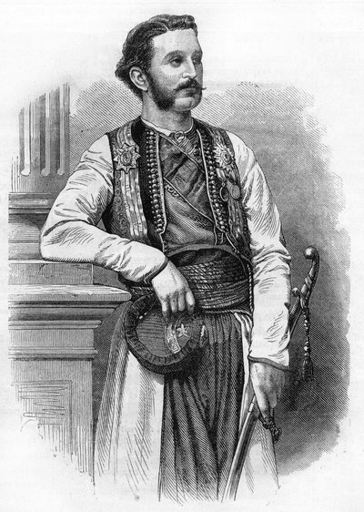 Nicholas I (1841-1921), i 1869. Prins af Montenegro, derefter konge af Montenegro. af Unknown artist