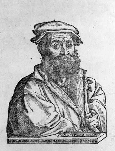 Nicolo (Niccolo) Tartaglia (1499 - 1557) italiensk matematiker. af Unknown artist