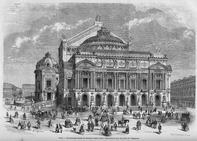 Opera Garnier i 1867. af Unknown artist