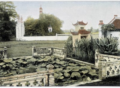 Pagoda of the Brush i Hanoi - i "Around the World", slutningen af det 19. århundrede. af Unknown artist