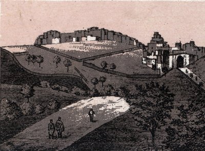 Palæstina: udsigt over byen Betlehem (Bethlehem). i "" Verden illustrerer 168 visninger"" Udateret (slutningen af 1800-tallet) af Unknown artist