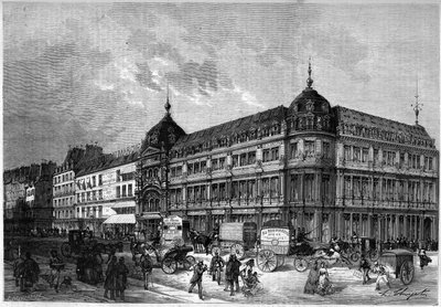Paris 1872: nye butikker, “Au bon marché””. af Unknown artist