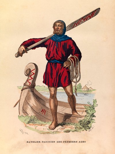 Parisisk bådsmand under antikken af Unknown artist