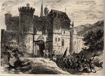 Pascal Paoli, befrier af Korsika - Pascal Paoli (1725-1807), befrier af Korsika går ind i Bastia - indgravering i "" Dictionnaire populaire illustrious "- 1864 - af Joseph Decembre og Edmond Allonier - af Unknown artist