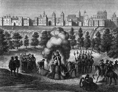 Forfølgelser af protestanter i England i det 16. århundrede af Unknown Artist