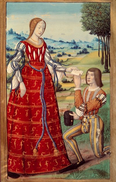 Phedre plejer et brev til en miniaturebudbringer fra en oversættelse af "" L