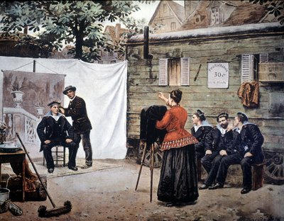 Omrejsende fotograf i Frankrig i 1890. af Unknown artist