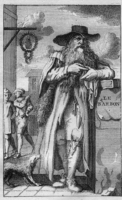 Pierre de Montmaur (1576 -1650) erudit, fransk digter af latinsk udtryk - gravering af Unknown artist