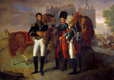 Portræt i fuld længde af La Ronciere, chef for kavaleriskolen i Saint Germain Anonym maleri. 1812. Paris, Hærmuseet af Unknown artist