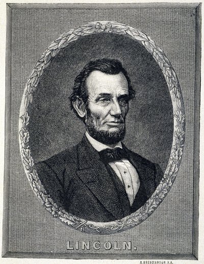Portræt af Abraham Lincoln (1809¿1865), præsident for USA af Unknown artist