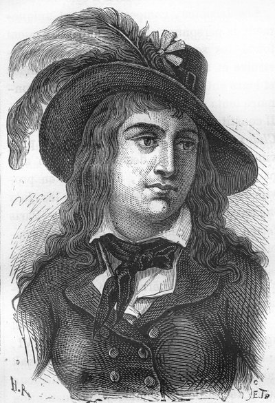 Portræt af Anne Josephe Terwagne, kendt som Théroigne de Méricourt (1762-1817), fransk revolutionær. af Unknown artist
