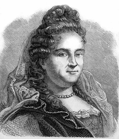 Portræt af Anne Lefebvre, Mme Dacier. Fransk Erudite (1647 til 1720). af Unknown artist