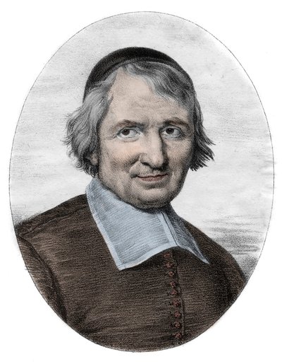 Portræt af Antoine Arnauld dit le Grand Arnauld (1612-1694), fransk præst, teolog, filosof og matematiker, medlem af Jansenisterne (Portræt af Antoine Arnauld fransk romersk-katolsk teolog, filosof og matematiker, en af de førende af Unknown artist