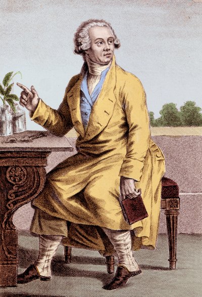 Portræt af Antoine Laurent de Lavoisier (1743-1794), fransk kemiker. af Unknown artist