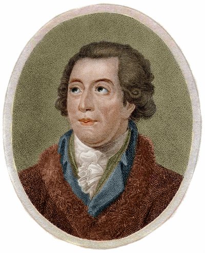 Portræt af Antoine Laurent de Lavoisier, fransk kemiker (1743-1794) gravering af Chapman af Unknown artist