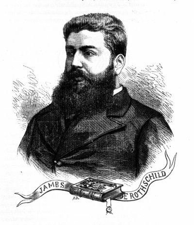 Portræt af baron Edmond James de Rothschild. (1845 - 1934). af Unknown artist