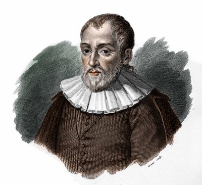 Portræt af Bernardino Telesio.Humanist af Unknown artist