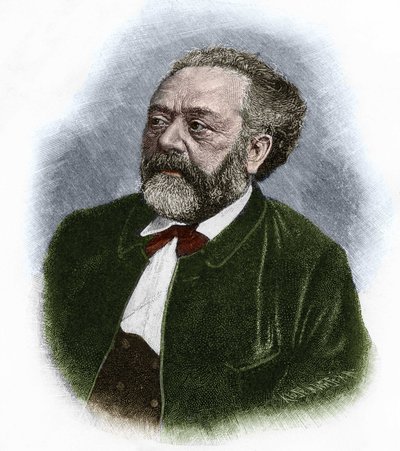 Portræt af Berthold Auerbach (1812-1882), tysk forfatter. af Unknown artist