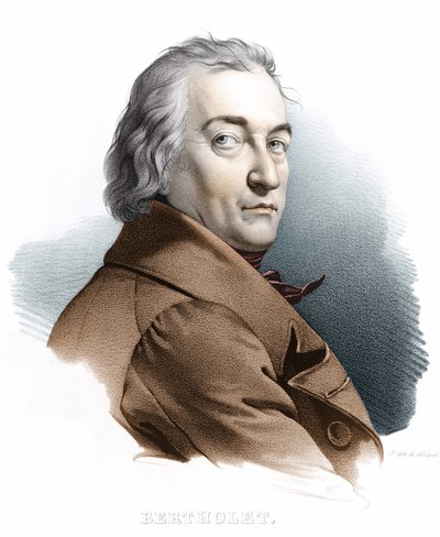 Portræt af Berthollet. 1800-tals gravering. af Unknown artist