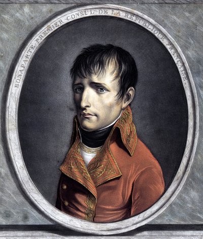 Portræt af Bonapartes første konsul i den franske republik. 1801 (år X) af Unknown artist