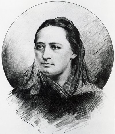 Portræt af Bozena Nemcova af Unknown artist