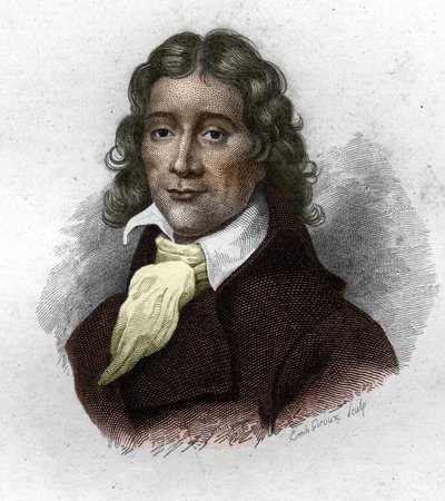 Portræt af Camille Desmoulins (1760-1794), fransk publicist og politiker, gravering af det 19. århundrede af Unknown artist