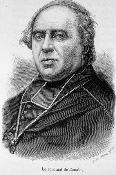 Portræt af kardinal Bonald af Unknown artist