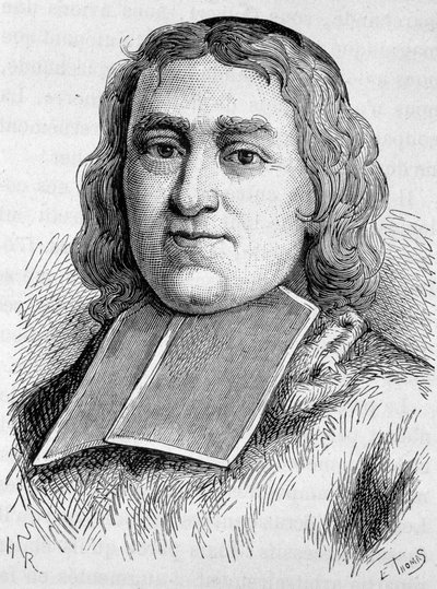 Portræt af kardinal Fleury (1653 - 1743) (André Hercule de Fleury). Indgravering af slutningen af det 19. århundrede i "Histoire de France"" af H. Martin. af Unknown artist