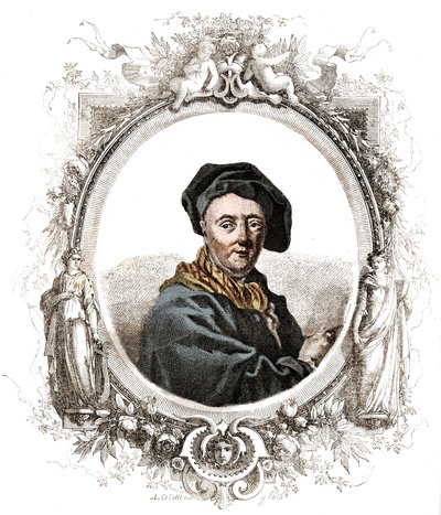 Portræt af Carle Van Loo (1705-1765) fransk maler. af Unknown artist