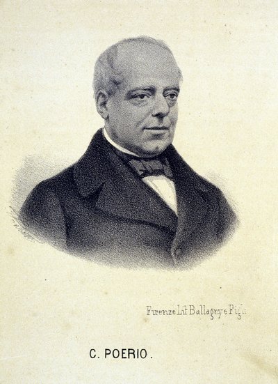 Portræt af Carlo Poerio (1803 - 1867), italiensk revolutionær. af Unknown artist
