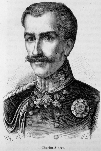 Portræt af Charles - Albert af Unknown artist