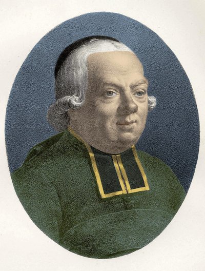 Portræt af Charles, Abbe of the Epee (1712 - 1789), fransk pædagog. af Unknown artist