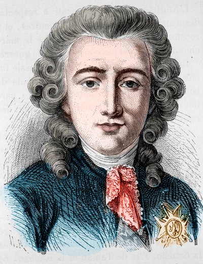 Portræt af Charles Alexandre de Calonne, fransk politiker (1734 -1802) - i "" L