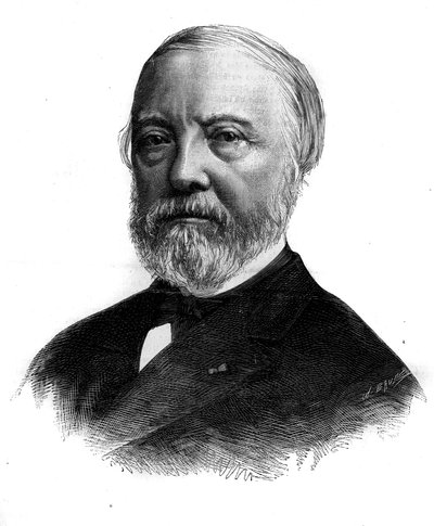 Portræt af Charles Blanc (1813-1882), fransk kunstkritiker og akademiker. Båndgravering i "" Le Monde Illustré"" nr. 1294 af 21. januar 1882. af Unknown artist