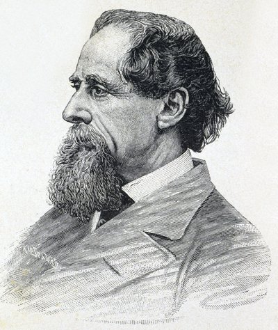 Portræt af Charles Dickens af Unknown artist