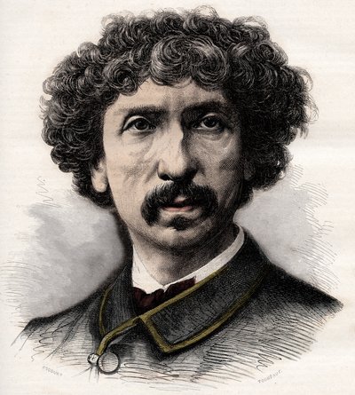 Portræt af Charles Garnier (1825-1898), fransk arkitekt - indgravering i "La musique populaire""" illustreret ugeavis - 1882 af Unknown artist