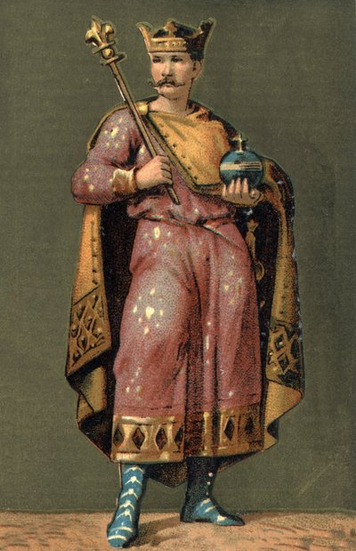 Portræt af Charles II den Skaldede (823 - 877), konge af Frankrig. af Unknown artist