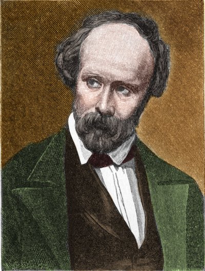 Portræt af Christian Friedrich Hebbel (1813-1863), tysk digter og dramatiker af Unknown artist
