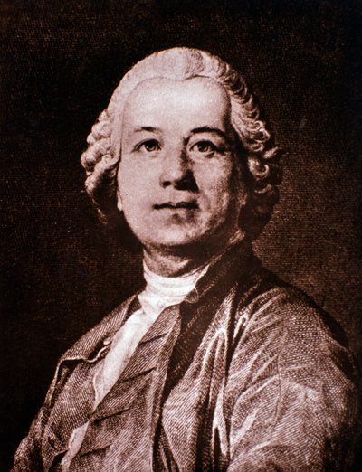 Portræt af Christoph Gluck (gravering) af Unknown artist