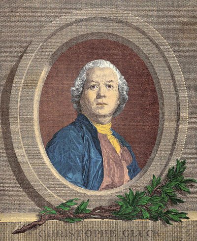 Portræt af Christoph Willibald, ridder VON GLUCK (1714 - 1787) tysk komponist af Unknown artist