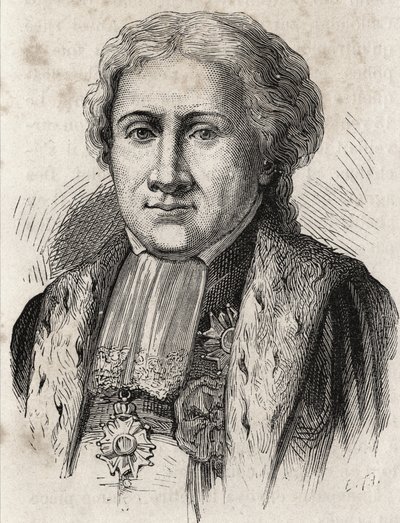 Portræt af Claude - Ambroise Régnier, hertug af Massa, advokat, stordommer, justitsminister (1746-1814) af Unknown artist