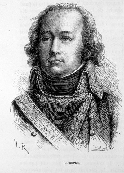 Portræt af Claude Jacques Lecourbe, fransk general (1759 -1815). af Unknown artist