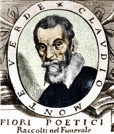 Portræt af Claudio Monteverdi efter frontispicen af ​​poetiske blomster samlet i begravelsen af ​​den meget berømte og meget ærbødige signor Claudio Monteverdi, udgivet i Venedig i 1644. af Unknown artist