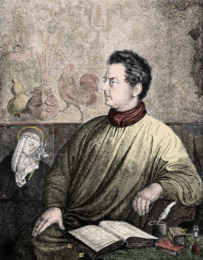 Portræt af Clemens Brentano (1778-1842), tysk forfatter og digter - Portræt af Clemens Maria Brentano af Unknown artist